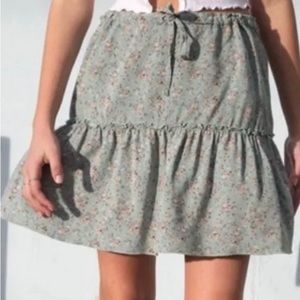 Brandy Melville Floral Skirt - One Size